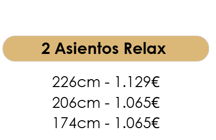 TYCI SOFÁ RELAX MOTORIZADOS Y FIJOS
