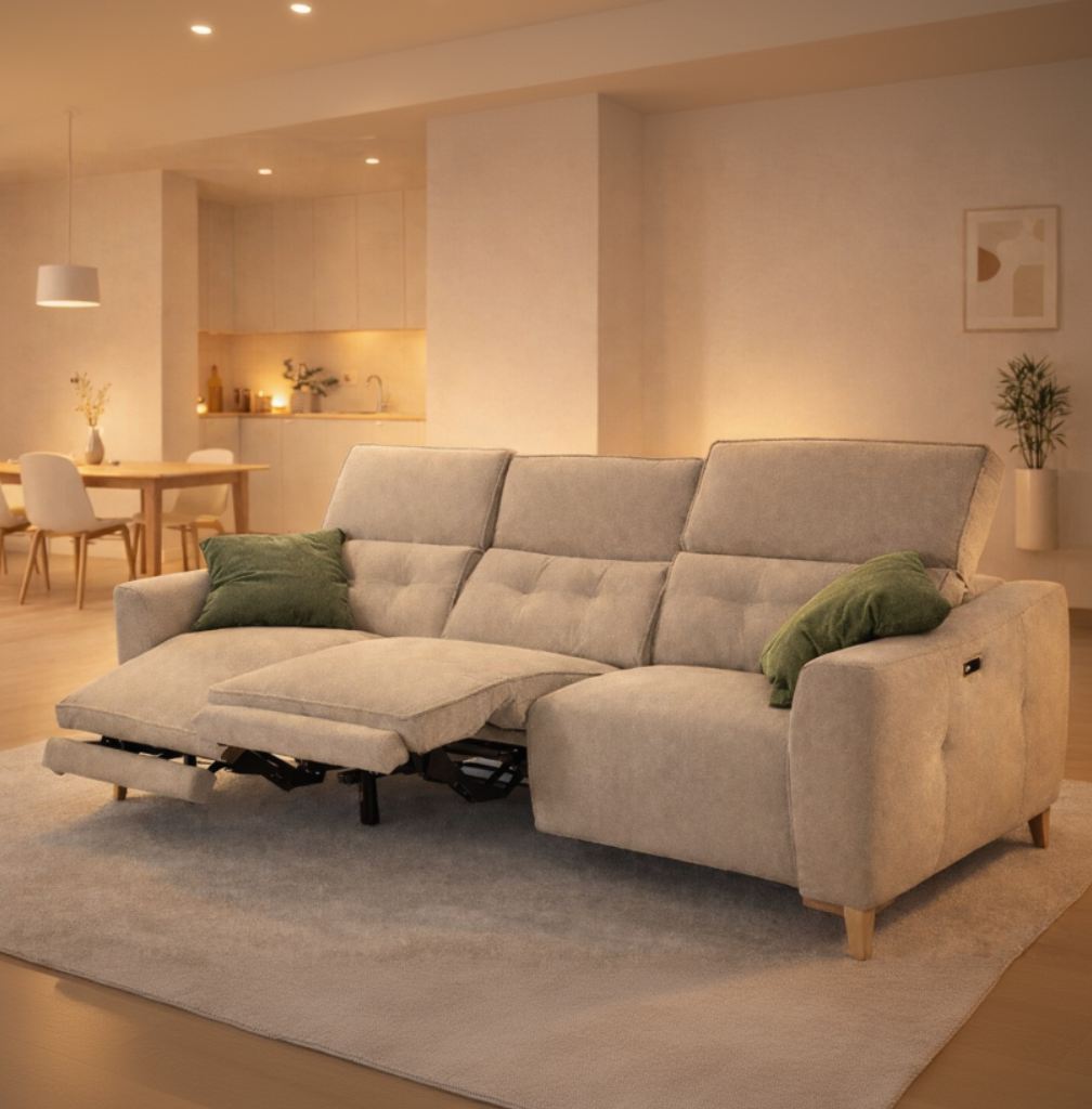 SOFÁ GIN RELAX DE MUELLE ENSACADO