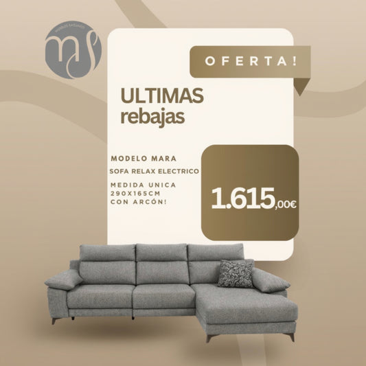 SOFÁ RELAX ELECTRICO MARA