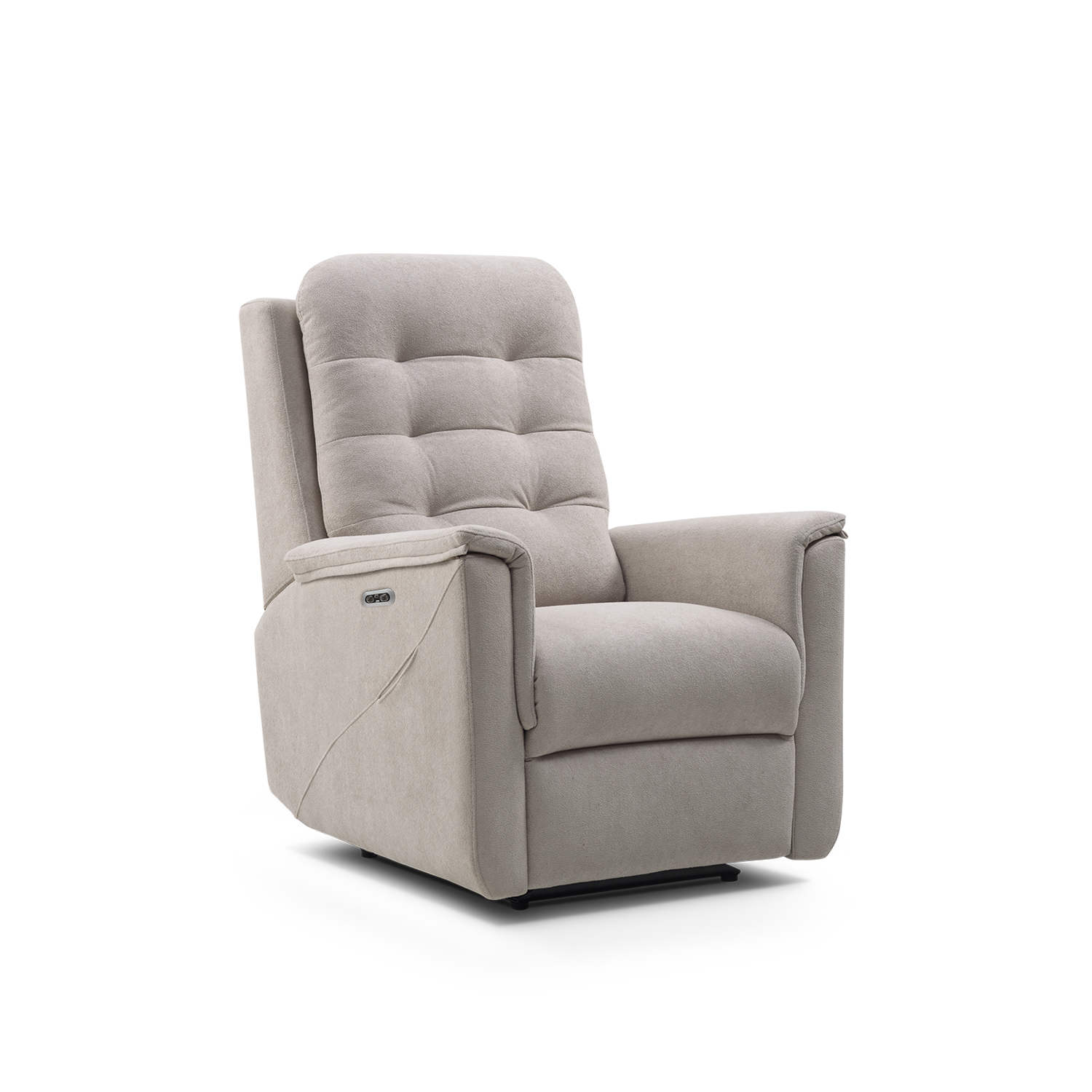 Sillón relax con la función de vascular lo suficiente para levantar a una persona hasta ponerla casi de pies. Tiene botones en el brazo para facilitar la activar sus funciones. Puedes venir a nuestra tienda ubicada en puerto de sagunto. Somos Muebles sagunto.